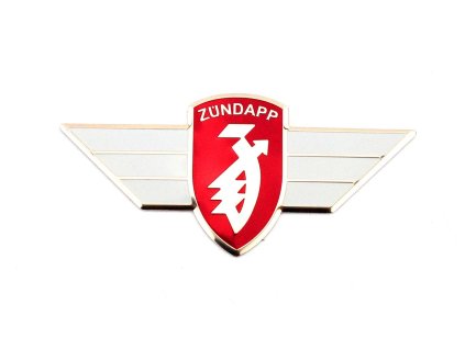 Leg shield emblem dimensions wide approx. 98mm high 45mm for Zündapp R 50, RS KS C Sport Combinette, Super Combinette