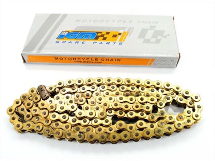 Chain Gold 124 links 1/2 x 1/4 7.75 for Kreidler Florett RS, Zündapp KS, SX, K 80, Yamaha DT 50 M, Honda MB, MT, MBX, MTX 50, 80