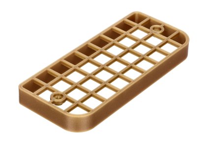 Lamp grille for angular rear light (ABS plastic) golden for Piaggio Ciao P/PX