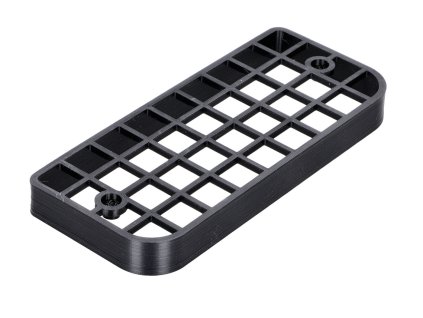 Lamp grille for angular rear light (ABS plastic) black for Piaggio Ciao P/PX