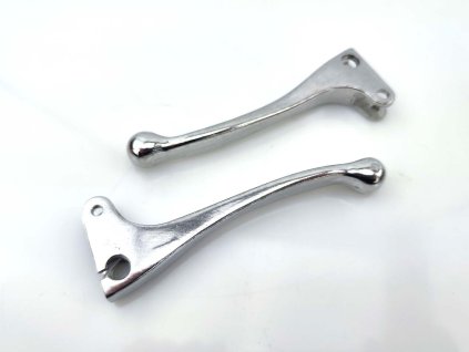Brake lever and clutch lever aluminum silver for Puch Maxi, Hercules, Zündapp, Kreidler, DKW, KTM, Honda Camino, Tomos