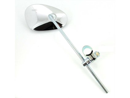 Mirror bumm chrome with clamp Reducing glass for Zündapp, Kreidler, Hercules, Miele, DKW, NSU, Horex, Puch, Gritzner