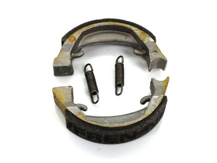 Brake pads Newfren 80 x 18mm for Honda Camino PA 50, PX PF Puch Maxi with spoked wheels, Monza 4 SL, GP, Cobra, Imola X GX, Peugeot 103, 104, 105, SP, Fox, KTM 50 SX, SXR, Kreidler Flory, MF 20, 22, 32, 2, MP 1, Motobecane Atom, Leleu hub, VLM