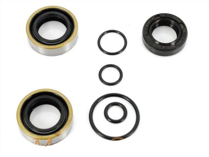 Oil seal and O-ring set 7-piece 17x28x8 15x24x7 22x2 13x1.5 9.5x1.6 8x2 for Kreidler, Florett, Eiertank, RS, RMC