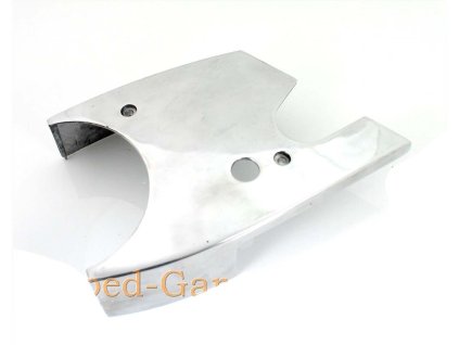 Polished aluminum engine cover for Puch, M 50 Racing