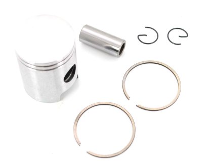 Piston set aluminum 39,950mm with piston rings, piston pin 14mm and piston clips for Kreidler, Florett RS, RM, RMC, LF, LH, Eiertank, Super 4, Flory
