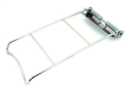 Luggage carrier bracket metal with retaining plate and springs for Zündapp Bergsteiger, moped, moped, type 434, M 25, 50