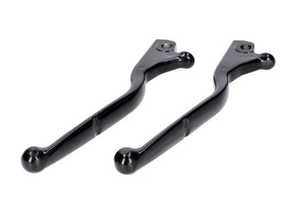 Brake lever set glossy black for Vespa GTS 125 (ZAPMD3202, ZAPMD3203), Vespa GTS 300 HPE (ZAPMD3103, ZAPMD3104)