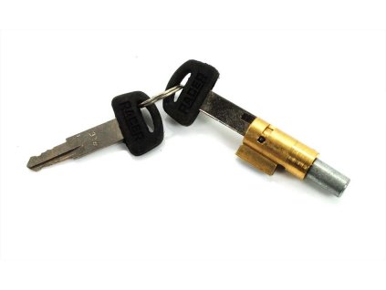 Steering wheel lock brass 8mm with 2 keys for Puch Maxi, Monza, Cobra, Racing, M 50, MS, DS, MV, Zündapp GTS, KS, CX, CS, ZD, ZA, A, ZR, ZL, ZX, ZS, X 30, Kreidler MF-2, MF 12, 13
