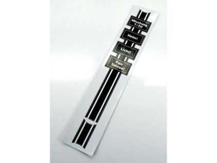 Tank sticker instructions for Kreidler Florett RS RMC LF LH RM