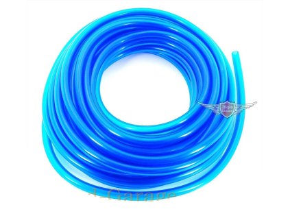 Petrol hose blue transparent 10 m 5 x 8mm for Zündapp GTS, KS, C, CS, CX, Hai, ZD, Bergsteiger, R, Combinette, Kreidler Florett, RS, RMC, LF, LH, TM, Flory, MF, MP, Hercules Prima, KX, GT, GX, M, K, MK, Puch Maxi, Monza, DKW, Miele, KTM