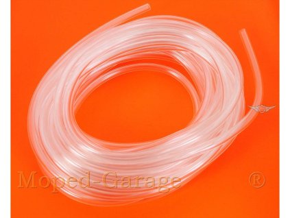 Fuel hose 10 meter 7 x 10mm transparent for Zündapp GTS, KS, C, CS, CX, Hai, ZD, Bergsteiger R, Combinette, Kreidler Florett RS, RMC, LF, LH, TM, Flory MF, MP, Hercules Prima KX, GT, GX, M, K, MK, Puch Maxi, Monza, DKW, Miele, KTM