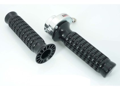 Throttle twist grip black plastic 22mm 125mm 155mm for Zündapp GTS, KS, CS, CX, ZD, Hai, C 50, Combinette, Kreidler Florett, Flory, MF, MP, Hercules Prima, M, GT, GX, Ultra, K KX, Puch Maxi, Monza, Racing, Jet, Simson S, KTM, DKW, Rixe