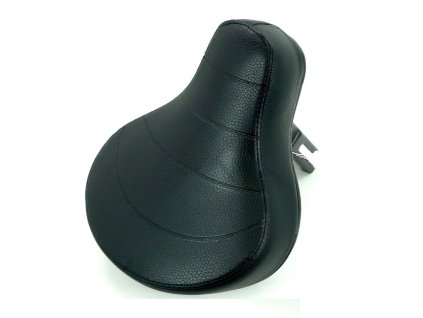 Saddle with seat post rectangular mount 54x33mm black for Piaggio Vespa Ciao, Citta, Gilera moped, Solo 710, 711, 712, 713, 715, Mars Batavus