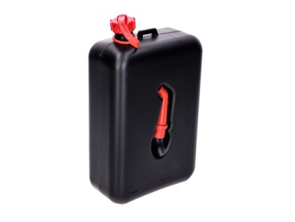 Kanystr na benzín Hünersdorff 2 l černý z plastu s integrovanou nálevkou