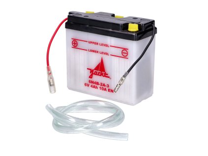 Battery 6N4B-2A-3 6V 4Ah for Yamaha DT 50 MX RD Mokick KKR, Simson KR51, Suzuki TS 50 X