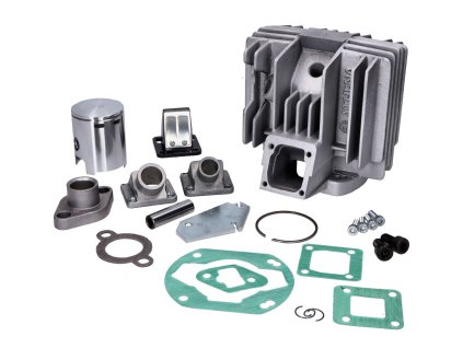 Athena Big Bore 80cc cylinder kit, 48mm incl. Menbran block and intake manifold for Sachs, Hercules