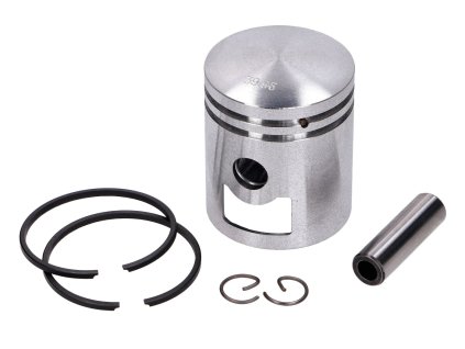 Piston set aluminum 39,960mm with piston rings and pin 10mm for NSU, Quickly