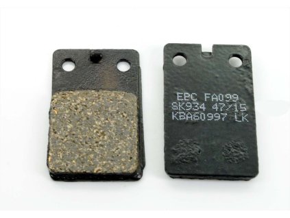 Brake pads EBC 2 pieces for Zündapp K 80, KS 80 Touring, Kreidler, Hercules, Puch
