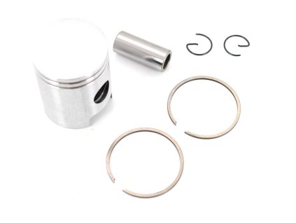 Piston set 39,960mm with piston rings piston pin 14mm and piston clips for Kreidler Florett RS, RM, RMC, LF, LH, Eiertank, Super 4, Flory