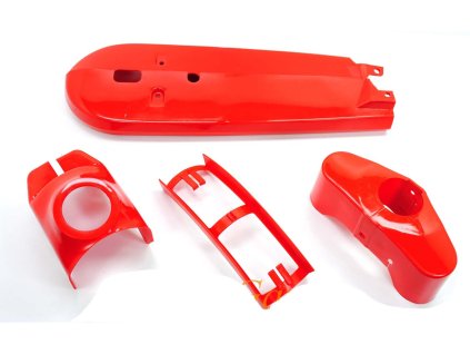 Fairing set plastic red 4-piece for Kreidler Florett RS, RM, GT