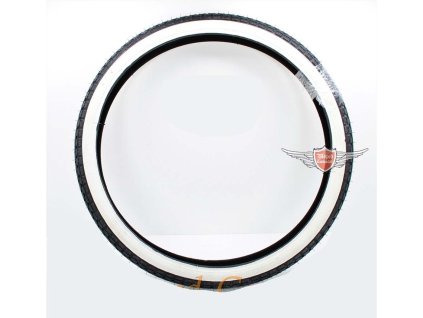 Tires 23 x 2.00 whitewall for NSU Quickly, Miele K, Zündapp Combinette Bergsteiger M 25, Kreidler Amazone, Hercules 215, 216, 217, 218, 219, 221, 222, Mofa 25