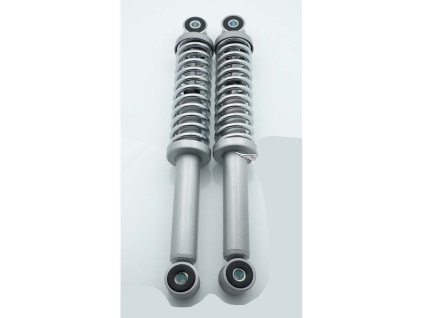 Shock absorber set gray 290mm 8mm bushes 6mm spring for Puch MV, MS, VS, VZ, M, Zündapp Bergsteiger M 25, 50 Typ 434, Hercules, Puch, Miele, DKW, KTM, Rixe, Kreidler