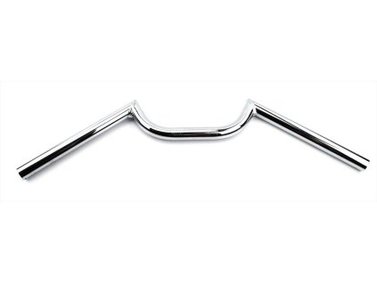Handlebar chrome 560mm 80mm flat for Zündapp KS, GTS, CS, Z, Kreidler Florett, Flory, Hercules Prima, M, MK, K, Puch Maxi, Monza, X, Simson S, SR, DKW, KTM, Rixe, Sachs Mopa, Moped