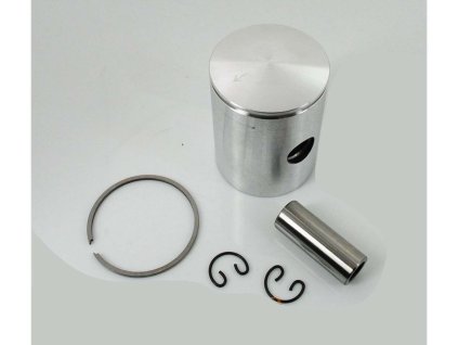 Aluminum piston set with pin, piston ring and clips for Zündapp Bergsteiger M25, M50, Automatic Moped, C 50 Super