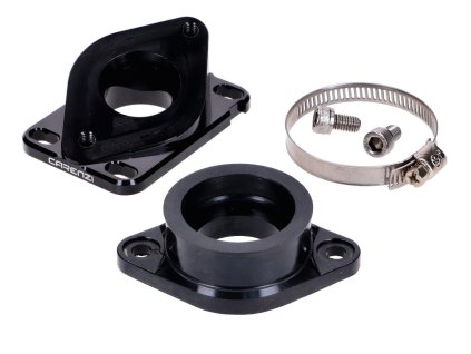 Příruba sání Carenzi 28 mm pro Minarelli AM6, Derbi, karburátor PWK 26-28 mm