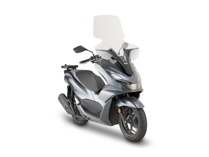 Plexi čiré vysoké Givi, s montážní sadou Honda PCX 125 (2021-2024)