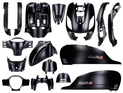 Sada kapotáže černá matná 16dílná pro Sym Fiddle 3 roky 2014–2020