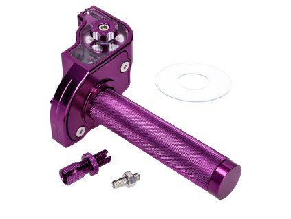 Rychlopal fialový CNC pro řídítka 22 mm pro Moped, Moped