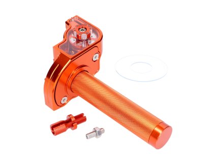 Rychlopal oranžový CNC pro řídítka 22 mm pro Moped, Moped