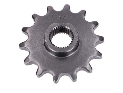 Pastorek Esjot ocelový 14 zubů 16,5 mm 420 pro Zündapp KS 50 Sport, Cross, Super Wat