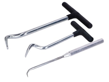 Stahovák gufer, 3dílná sada háčků