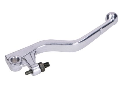 Brzdová páčka pravá stříbrná pro Aprilia RX, SX 11-, Derbi Senda SM, R DRD, Rieju MRT