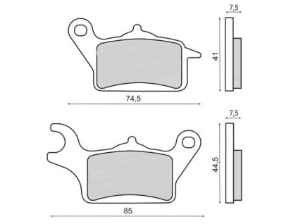 Přední brzdové destičky Novascoot FT3181, Honda 110 Vision (12-24)
