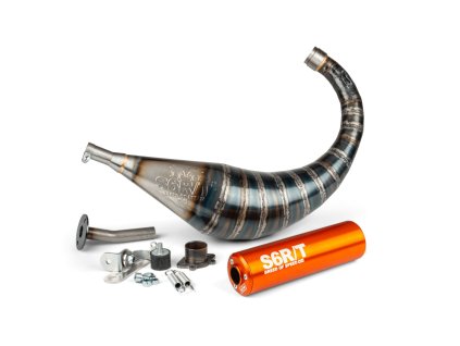 Výfuk Stage6 R/T 70 - 80 ccm, Derbi, oranžová