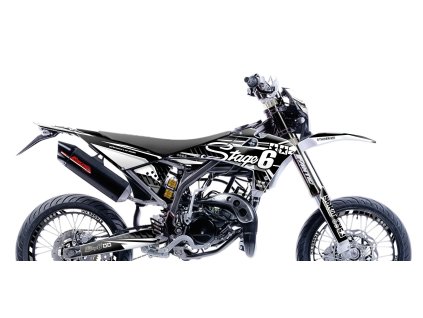 Sada samolepek Fantic XM 50 2017 - 2022 Stage6, bílá