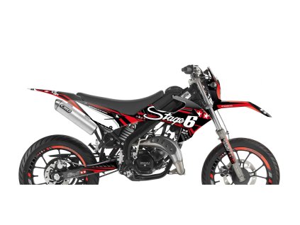 Sada samolepek Rieju MRT od 2022 Stage6 červená