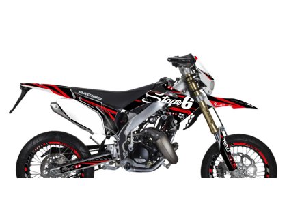 Sada samolepek Honda HM 50 Stage6 červená