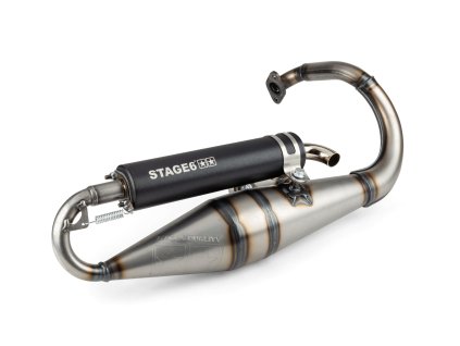 Výfuk Stage6 Pro Replica MK2 černá Peugeot Speedfight 1 a 2