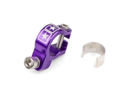 Svorka výfuku Stage6 Alu CNC Fialová