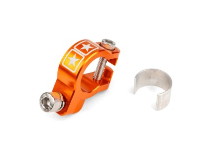 Svorka výfuku Stage6 Alu CNC oranžová