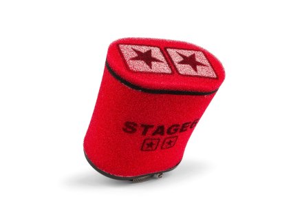 Závodní vzduchový filtr Stage6 Double-Layer 70mm červená