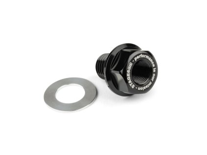 Adaptér teplotního čidla Stage6 M12x1.5x15mm Piaggio / Derbi černá