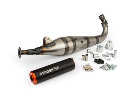 Výfuk Stage6 StreetRace Peugeot 103 SP oranžová / černá