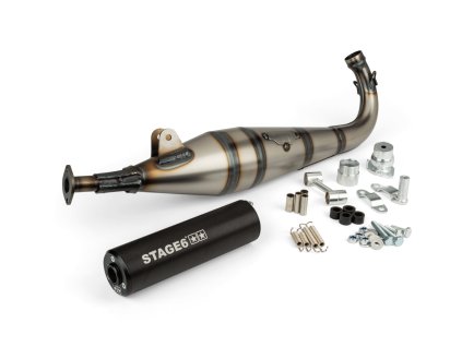 Výfuk Stage6 StreetRace Peugeot 103 SP černáS6 9117401 BK