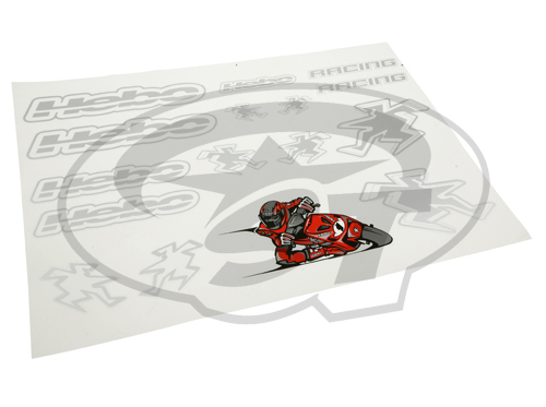 Sada samolepek Hebo Racing II, 50x35cm HM1231